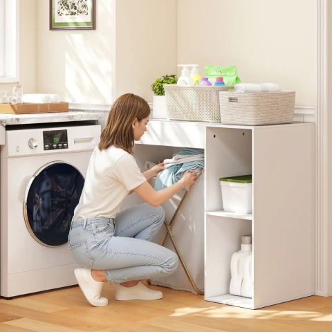 Szafka pod pralkę organizer łazienkowy do pralni łazienki półki blat roboczy