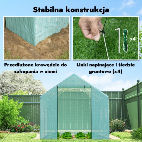 Szklarnia foliowa tunel na pomidory warzywa domowy ogródek