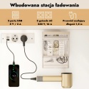 Toaletka kosmetyczma z lustrem podświetlanym LED połki szuflady
