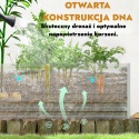 Tunel foliowy szklarnia z podwyższoną grządką netalowa donica na sadzonki