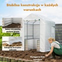 Tunel foliowy szklarnia z podwyższoną grządką netalowa donica na sadzonki