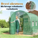 Tunel ogrodowy szklarnia foliak zielony 2 na 3 m 2x3