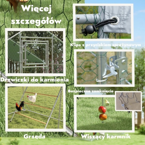 Wybieg dla kur kurnik klatka ogrodzenie dla kurczaków