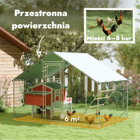 Wybieg dla kur zagroda kurnik klatka ogrodzenie
