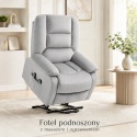 Fotel podnoszony regulowany elektryczny rozkładany geriatryczny telewizyjny wypoczynkowy