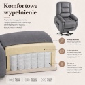 Fotel podnoszony regulowany elektryczny rozkładany geriatryczny telewizyjny wypoczynkowy