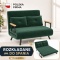 Kanapa Dwuosobowa Rozkładana Łóżko 73x102 cm Sofa Zielona