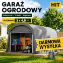 Namiot Garaż Ogrodowy Szopka na narzędzia 3x4,5 Szerokie wejście
