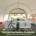 Namiot ogrodowy Garaż Szopka 3x3 m Szary Szerokie Wejście