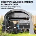 Namiot Garaż Ogrodowy Szopka na narzędzia 3x4,5 Szerokie wejście