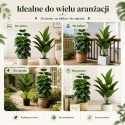 Sztuczne kwiaty Drzewko do domu na balkon taras 2 szt Monstera i Strelicja 100cm