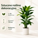 Duża Roślina Kwiatek Sztuczny Bananowiec 114cm na balkon taras do domu