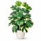 Duża Monstera Sztuczna 103cm XL Zielono Kremowa SZTUCZNY KWIATEK ROŚLINA PIĘKNA 24 LIŚCIE