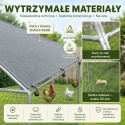 Wybieg dla kur kurnik 3x6 m klatka ogrodzenie dla kurczaków kaczek małych zwierząt