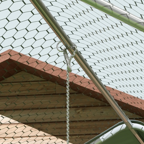 Wybieg dla kur kurnik 3x6 m klatka ogrodzenie dla kurczaków kaczek małych zwierząt